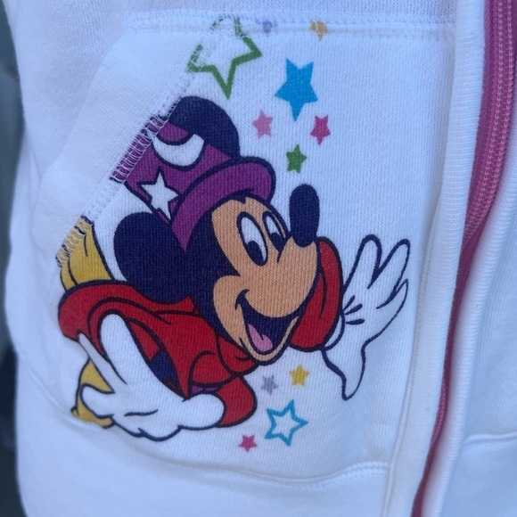 Disney Parks 2014 Mickey & Friends Embroidered Full Zip Hoodie Colorful Small - Picture 7 of 16